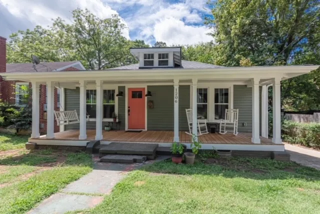 Renovated Raleigh bungalow with a full-width front porch